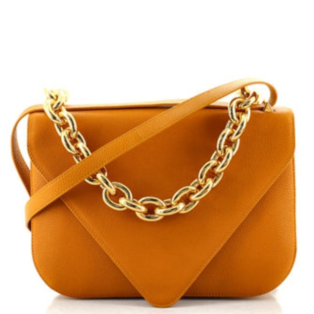 Bottega Veneta Mount Leather Chain Shoulder Hand Bag Crossbody New